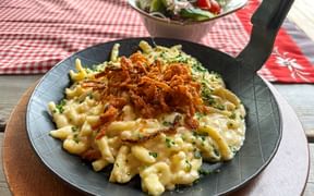Traditional cheese spaetzle