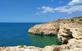 View of the Atlantic Ocean in the Algarve