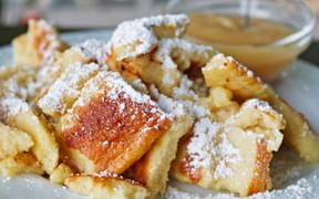 Kaiserschmarrn with apple sauce