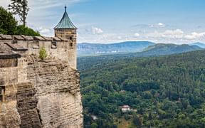 Festung Königstein mit wunderschönem Ausblick