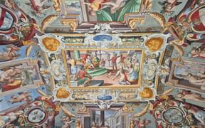 Deckengemälde in der Villa Fabri in Trevi