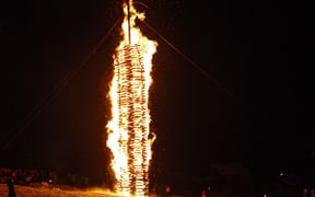 One of the "Funken"-Towers on "Funkensonntag"