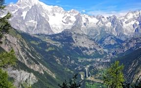 Panoramic view of Courmayeur