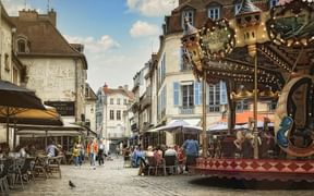 The market square of Dijon