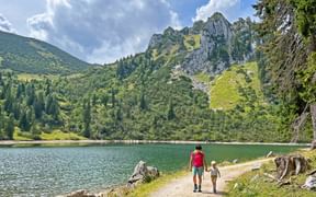 Family hike in Bavaria