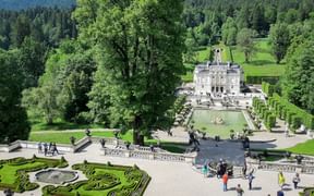 Linderhof Palace with terraced gardens