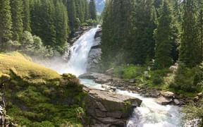 Der Obere Achenfall der Krimmler Wasserfälle