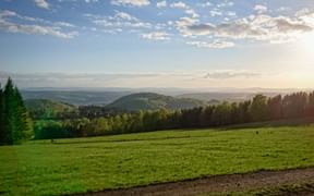 Panoramic view over the Thuringian Forest Panoramic view over the Thuringian Forest