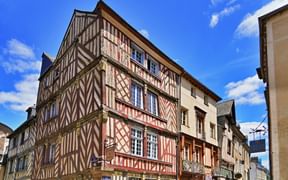 One of the half-timbered houses in Rennes