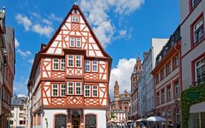 Fachwerkhaus in der Altstadt von Mainz