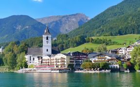 St. Wolfgang mit seiner Wallfahrtskirche