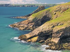 Weitblick auf die Küste Pembrokeshires