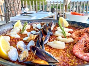 Typical paella on Mallorca