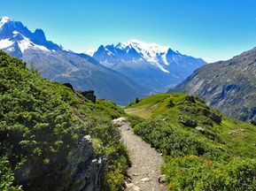 Wonderful mountain landscape in the Mont Blanc region