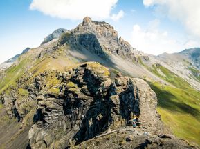 Wandern am Schweizer Bergübergang Hohtürli