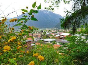 Ausblick auf ein Dorf