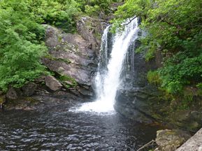Mystical waterfall on the West Highland Way