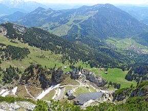 Spektakulärer Wanderausblick vom Gipfel des Wendelsteins