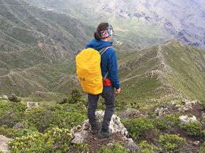 Wanderer am Höhenweg im Teno Gebirge