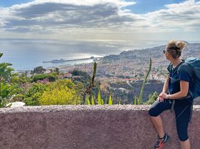 Ausblick beim Wandern auf Madeira