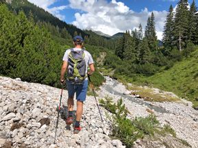 Hikers in the Lech Valley