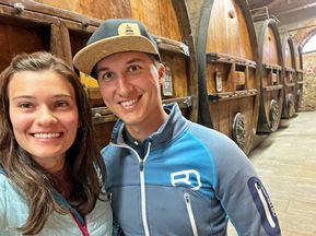 Selfie in the wine cellar