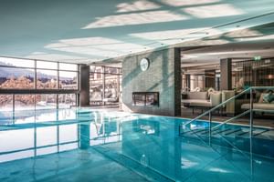 Relax in the wellness area with pool