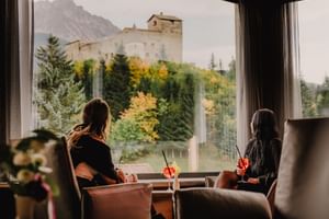 Burgblick vom Hotel Mein Almhof