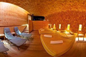 Hotel Crystal Fügen Swiss pine relaxation room