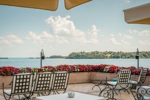 Terrasse direkt am See