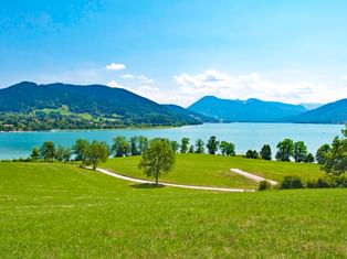 View of Lake Tegernsee in Bavaria