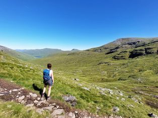 Claudia Wallner hikes the West Highland Way