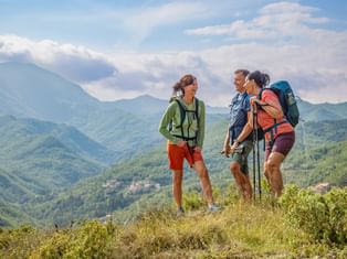 Hikers near Castelvecchio