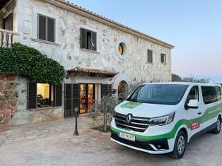 Company bus of the hiking station Mallorca