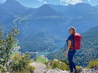 Wanderin in den Berchtesgadener Alpen