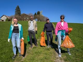 Müllsammelaktion für eine saubere Umwelt
