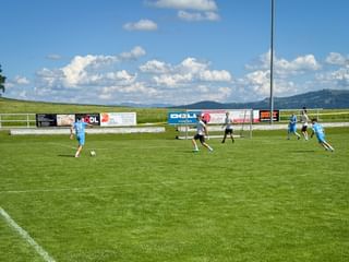 Eurofighter at the football tournament in Schleedorf