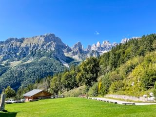 Breathtaking mountain panorama Dolomites