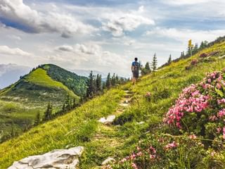 Hiking without luggage through the mountains of the Osterhorn group