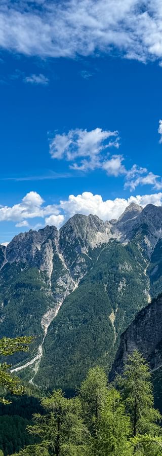 Mountain range in the Triglav National Park