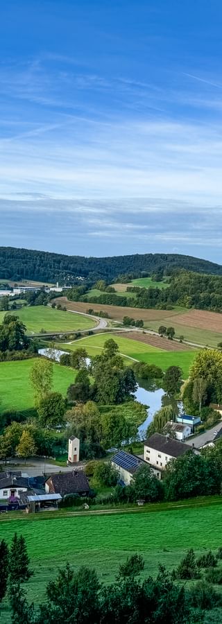 Blick auf Pappenheim im Altmühltal