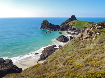 Die Kynance Cove in Cornwall