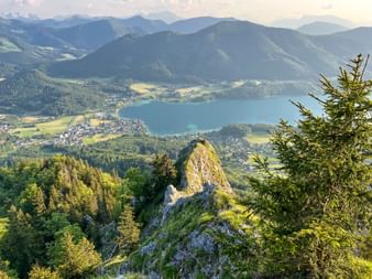 Panoramablick vom Schober auf das Salzkammergut