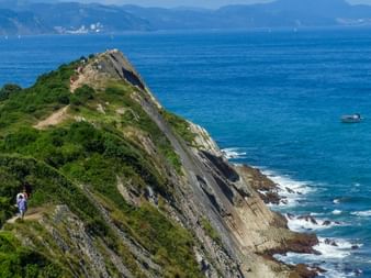 the town of “Zumaia” with beautiful sea views