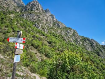 Wegweiser zum Sentiero del Sole