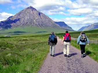 Hiking at Buachaille Etive Mor