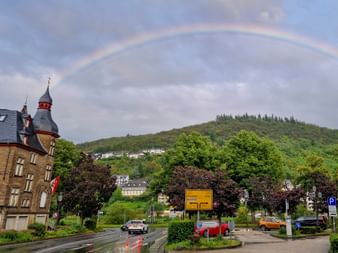 Moselsteig Chochem Regenbogen
