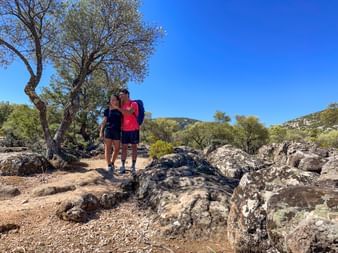 Hiking couple in Sardinia