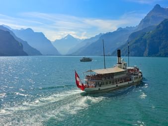 Boat trip at the beautiful Lake Lucerne
