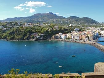 the town of “Ischia” on the Gulf of Naples